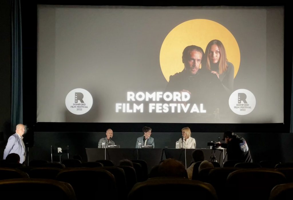 MPT in Q&A session at Romford Film Festival, nominated for Best Short Film